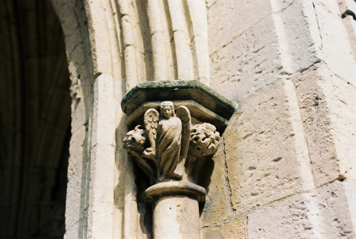 Detail of the Bishop of Winchester's palace rose window.